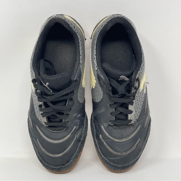 Puma Powercat Shoes Mens 6 Black Leather Suede Indoor Soccer Sneakers Trainers - Picture 13 of 16